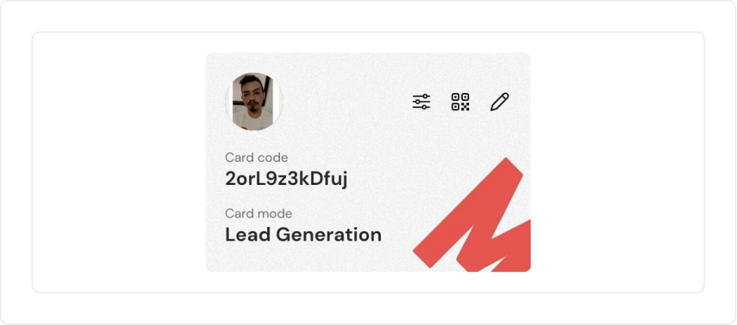 Smart user card