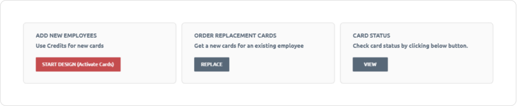 3 card options